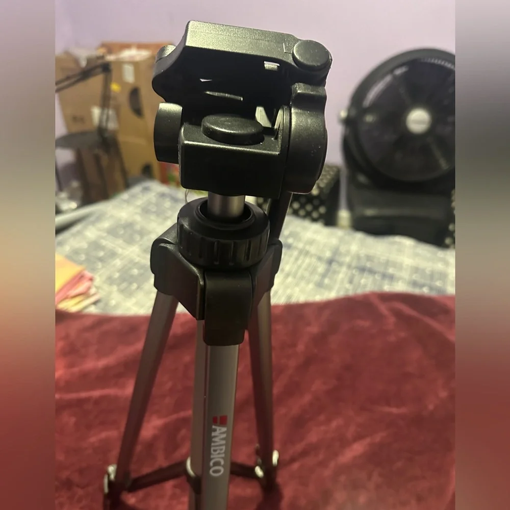 Silver Camera Tripod